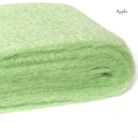 APPLE / NZ Mohair Couch or Chair Throw Rug Winter/Weight