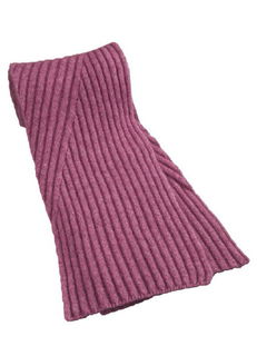 Diagonal Rib Scarf Possum Merino Silk McDONALD/6145