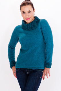 Two Tone Jumper in Possum Merino Silk KORU/K0471