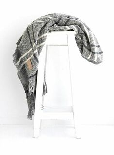 WOOL TWILL THROW BLANKETS
