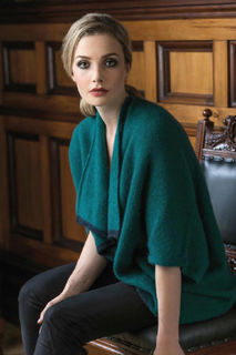 Two Way Shrug in Possum Merino Silk MERINOMINK/1606