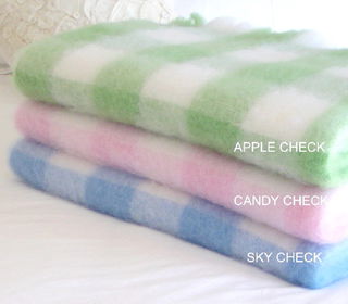 MASTERWEAVE WINDERMERE Mohair Throws * CHECK MOHAIR