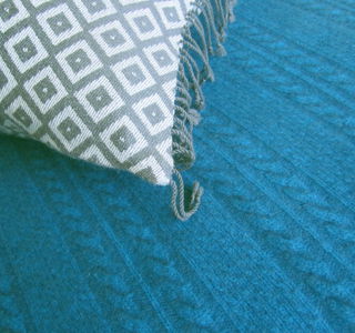 KORU Cable Throw Blanket Possum Merino Silk K0303 *3 Colours