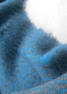 KORU Patterned Double Thickness Possum Merino Silk Throw K0963