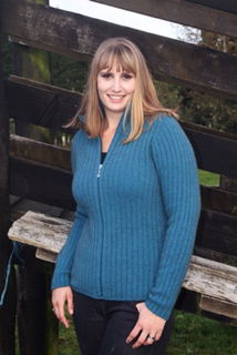 Rib Zip Jacket Possum Merino LOTHLORIAN/9821