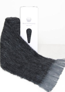Alpaca Scarf ~ Grey/Black Marl