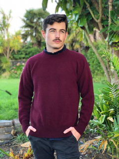 Men's Crew Neck Jumper Possum Merino LOTHLORIAN/9812