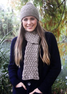 Woven Scarf in Possum Merino LOTHLORIAN/9866
