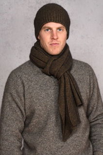 Noble Wilde Moss Stitch Baggie Beanie Possum Merino NW5073