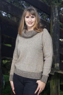 Cowl Neck Jumper in Possum Merino LOTHLORIAN/9977