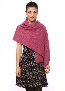 Lightweight Moss Stitch Wrap in Possum Merino Silk KORU/K0518