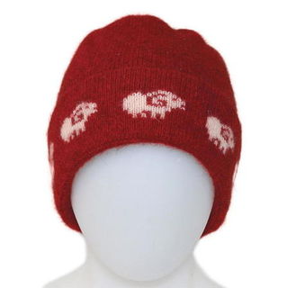 NZ Sheep Beanie in Possum Merino Silk K0168/KORU