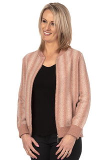 Bomber Jacket in Possum Merino Silk NE800/Nativeworld