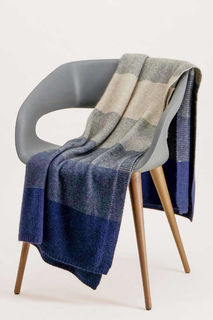 OMBRE THROW in Possum Merino Silk Mcdonald/5020