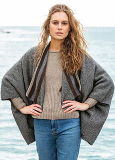 Aztec Longline Wrap Possum Merino NW3189/NOBLE WILDE