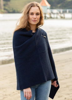 Moss Shawl in NZ Possum Merino NW5069/NOBLE WILDE