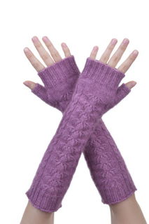 Cabled Glovelet Possum Merino Silk McDONALD/622