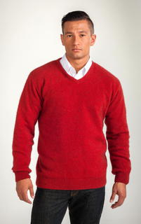 V Neck Jumper Possum Merino Silk KORU/K0841