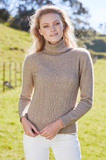 Lace Polo Neck Possum Merino Silk McDONALD/6128