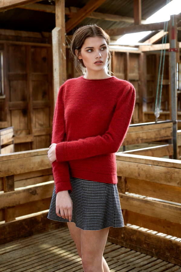 Float Stitch Sweater in Possum Merino Silk McDonald/5027