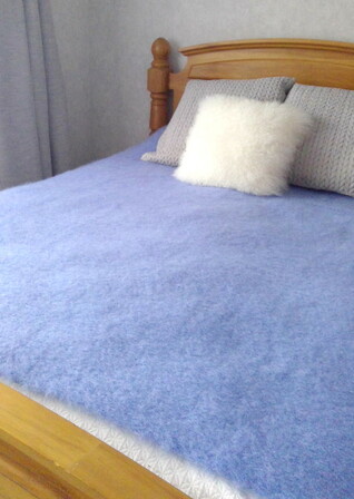 MOHAIR THROW BLANKET 1.8 x 1.9m or 72