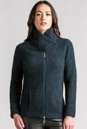 Selwyn Jacket in Possum Merino Silk MERINOMINK/1438