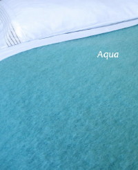 Heirloom Weavers NZ Aqua Mohair Blanket