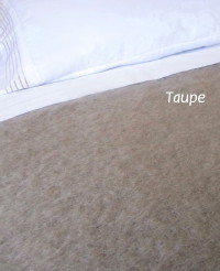 Heirloom Weavers NZ Mohair Blanket in Taupe