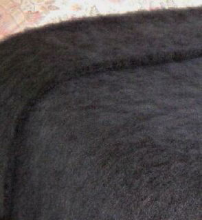 CHARCOAL / NZ Mohair Throw Blanket Winter/Weight