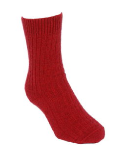 Casual Rib Sock in Possum Merino LOTHLORIAN/9902