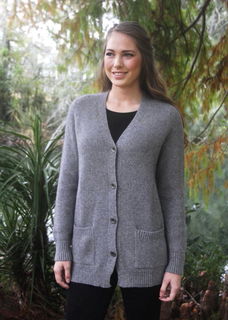 Boyfriend Cardigan in Possum Merino LOTHLORIAN/9845