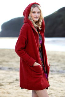 Oversize Hood Jacket Possum Merino Silk McDONALD/5013