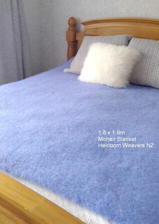 MOHAIR THROW BLANKET 1.8 x 1.9m or 72