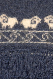 Sheep Scarf in NZ Possum Merino Silk KORU/K0108